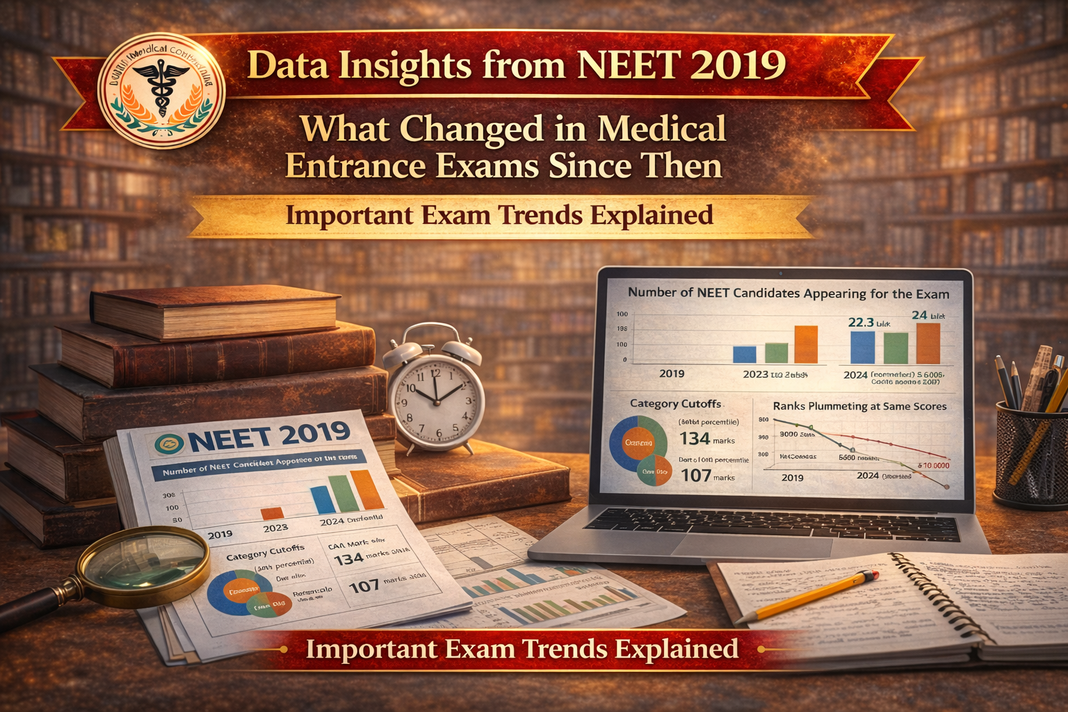 Data Insights from NEET 2019: What Changed in Medical Entrance Exams Since Then | NEET Rank Predictor, NMC Updates